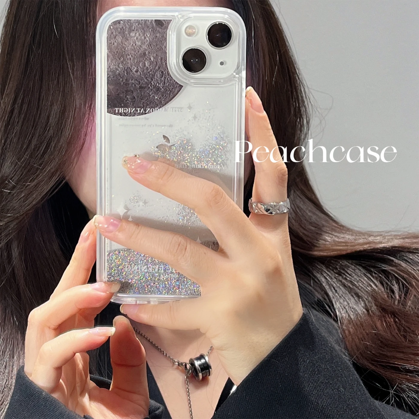 Moon Planet Liquid Case iPhone 16 Pro Max - View 3