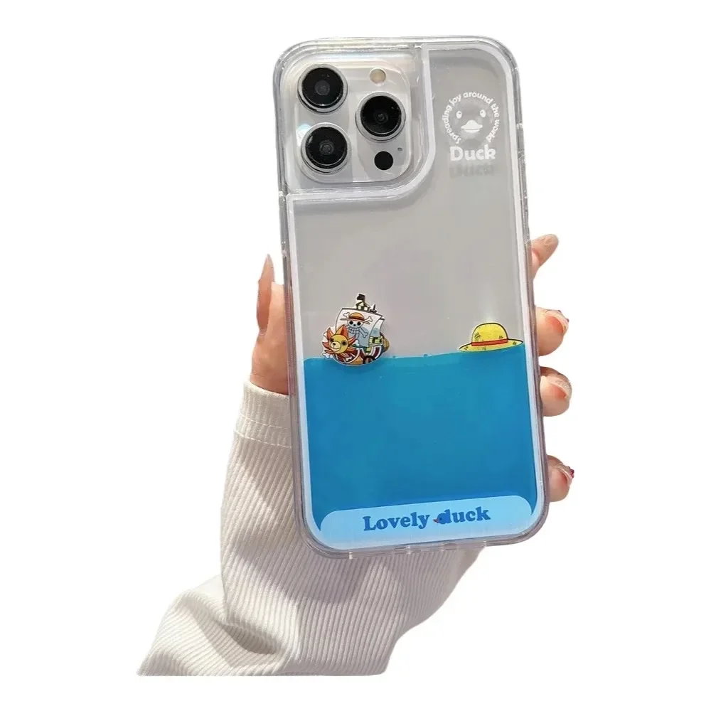 Pirate Ship Liquid Case iPhone 16 ProMax - Side View