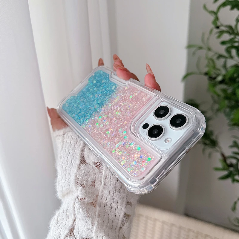 Gradient Glitter iPhone 16 Pro Max Case - Color Shift