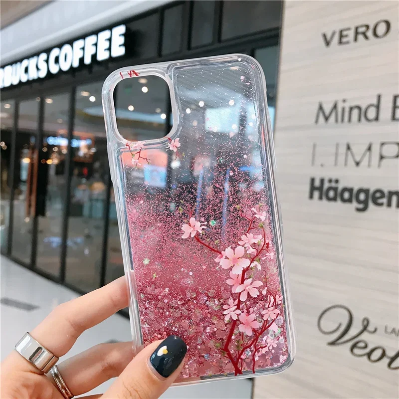 Peach Blossom Quicksand Case iPhone 16 Pro Max - View 6