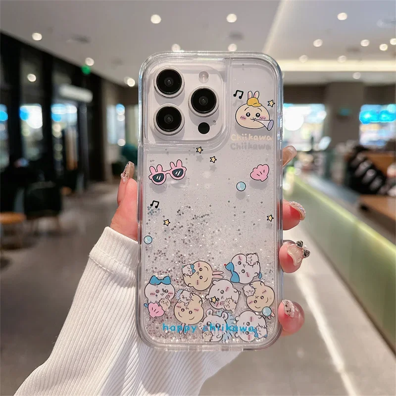 Kawaii Floating Sand Case for iPhone 16 Pro Max